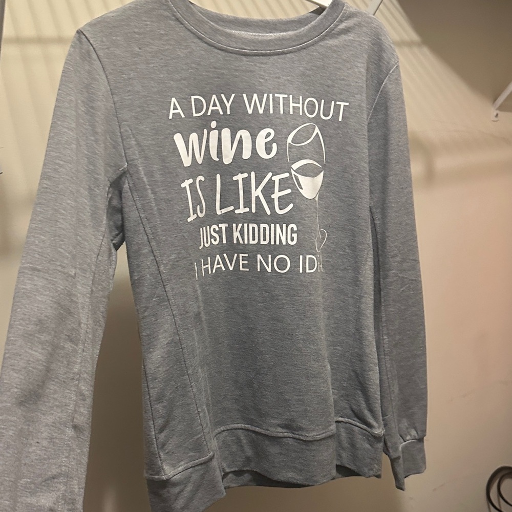 Gray Graphic Sweatshirt